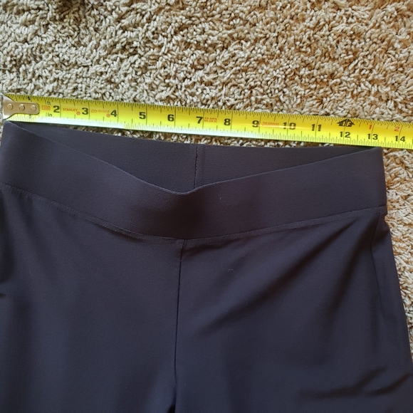 Eileen Fisher Petite Stretch Crepe Wide Crop Leg Pant - Picture 9 of 11